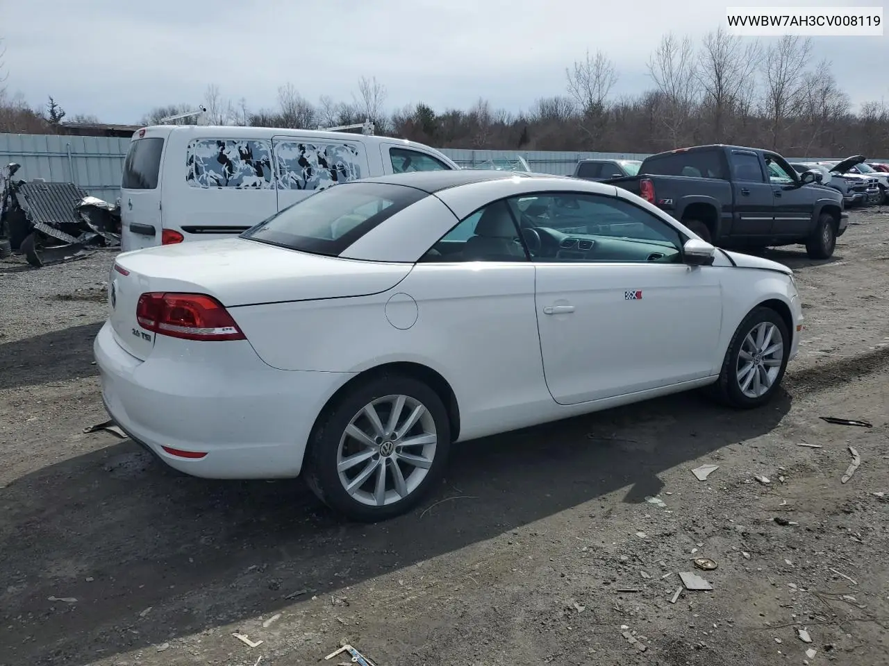 2012 Volkswagen Eos Komfort VIN: WVWBW7AH3CV008119 Lot: 48660805