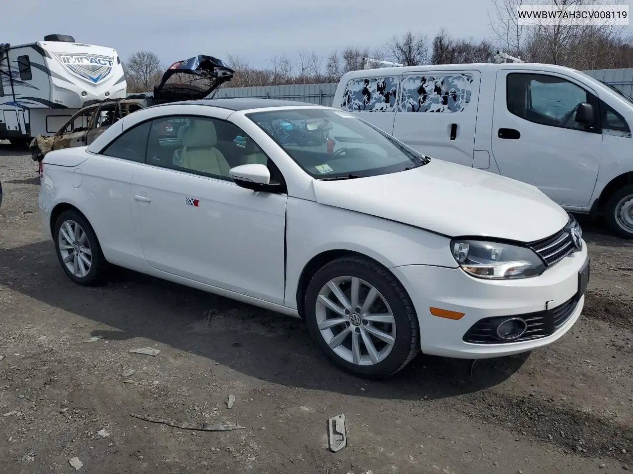 2012 Volkswagen Eos Komfort VIN: WVWBW7AH3CV008119 Lot: 48660805