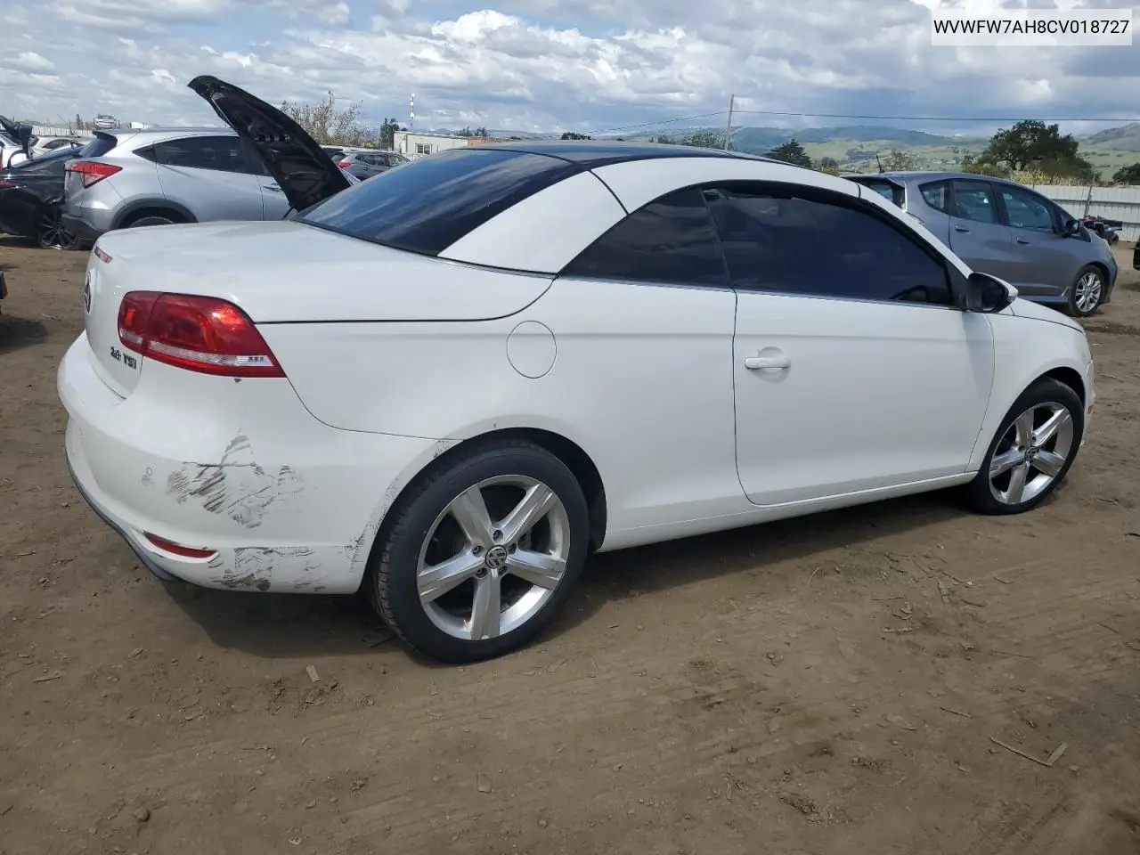 2012 Volkswagen Eos Lux VIN: WVWFW7AH8CV018727 Lot: 51332135