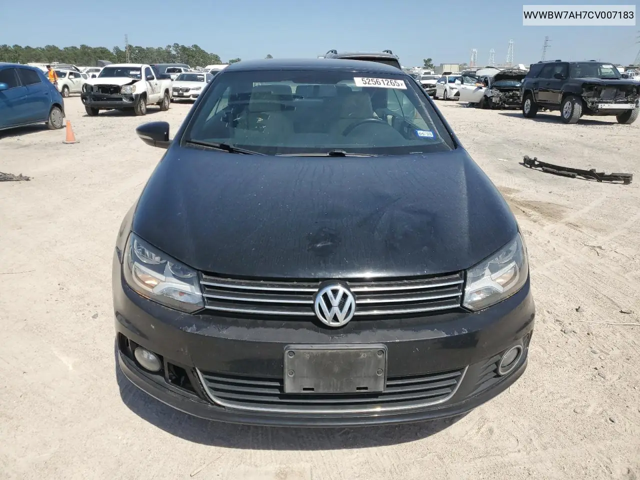 2012 Volkswagen Eos Komfort VIN: WVWBW7AH7CV007183 Lot: 52561265