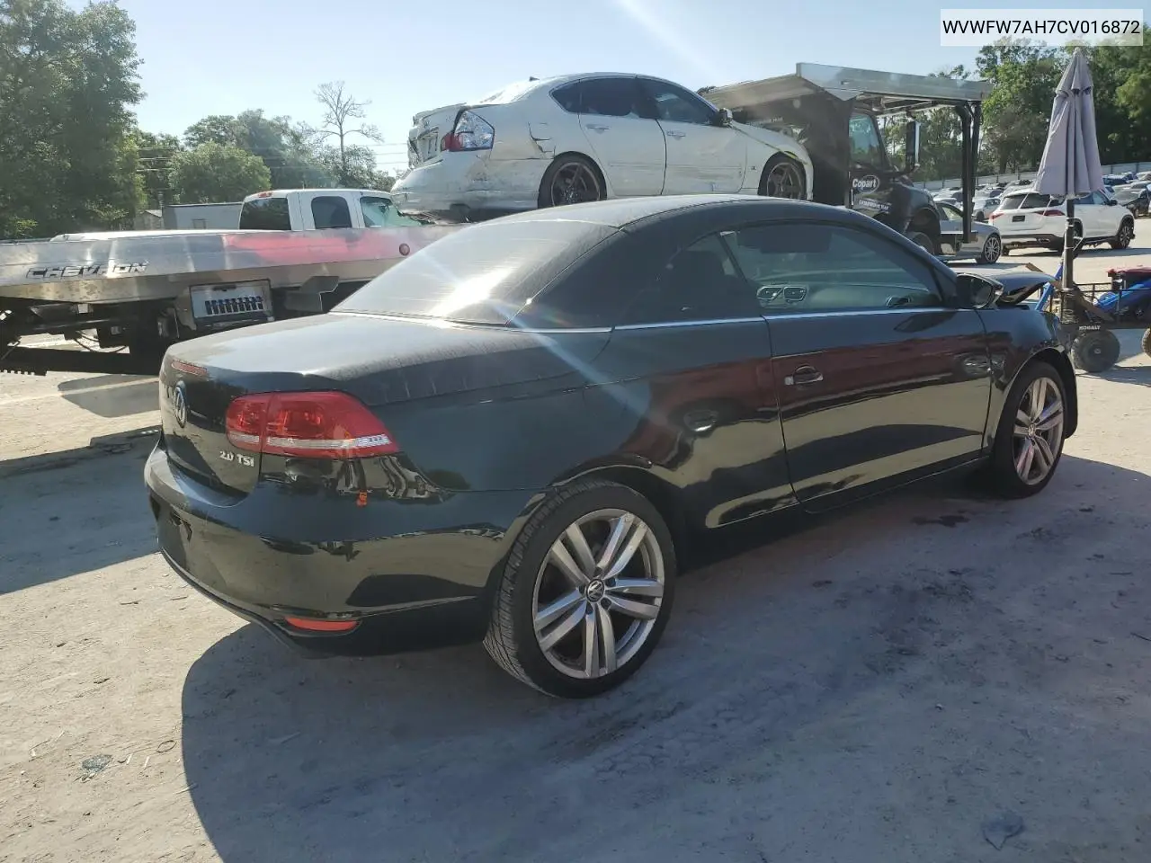 2012 Volkswagen Eos Lux VIN: WVWFW7AH7CV016872 Lot: 52591415