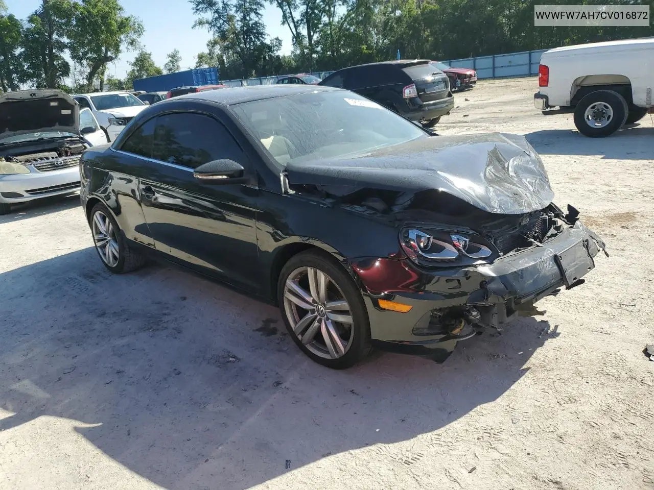 2012 Volkswagen Eos Lux VIN: WVWFW7AH7CV016872 Lot: 52591415