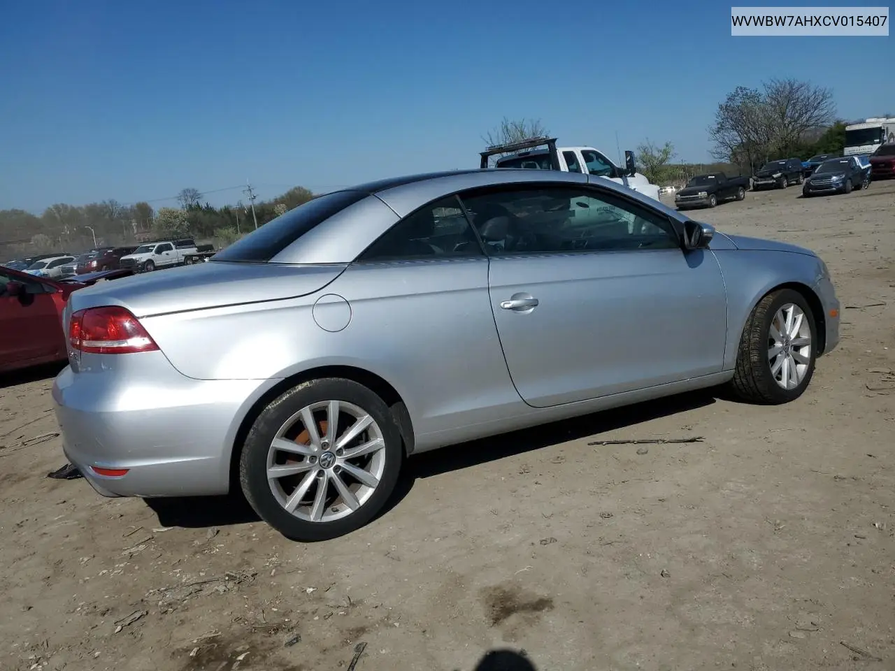 2012 Volkswagen Eos Komfort VIN: WVWBW7AHXCV015407 Lot: 52719025