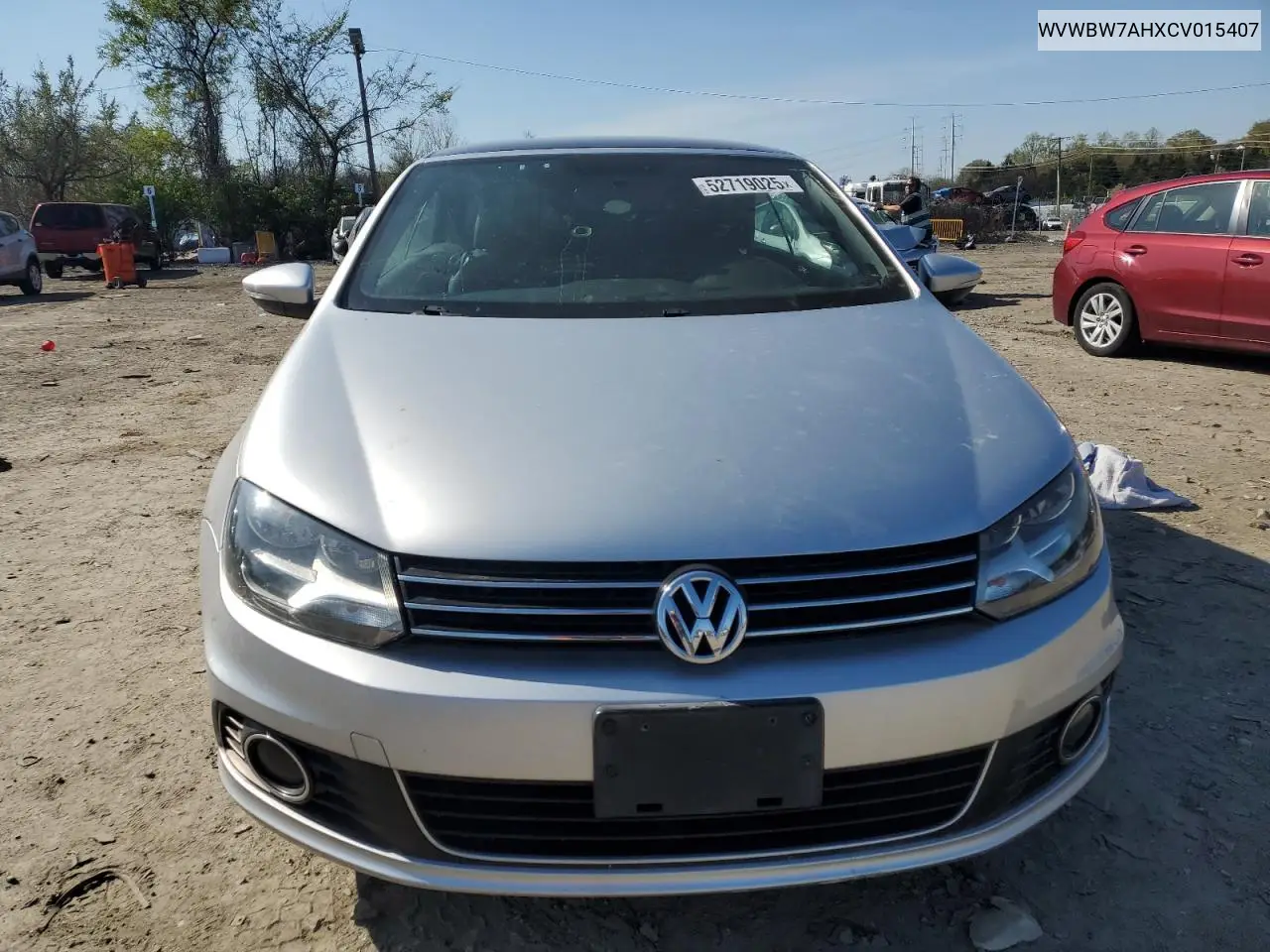 2012 Volkswagen Eos Komfort VIN: WVWBW7AHXCV015407 Lot: 52719025