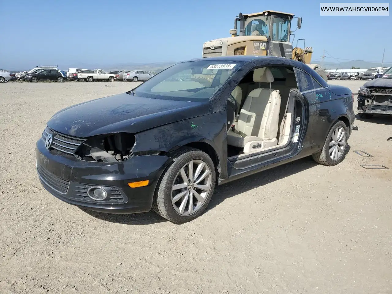 2012 Volkswagen Eos Komfort VIN: WVWBW7AH5CV006694 Lot: 53238935