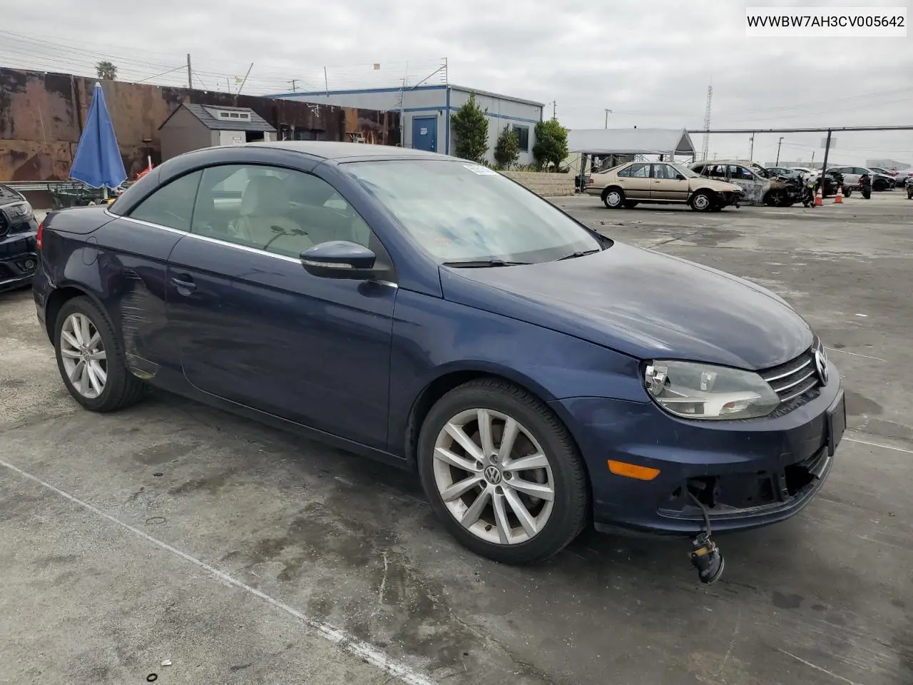 2012 Volkswagen Eos Komfort VIN: WVWBW7AH3CV005642 Lot: 55251845
