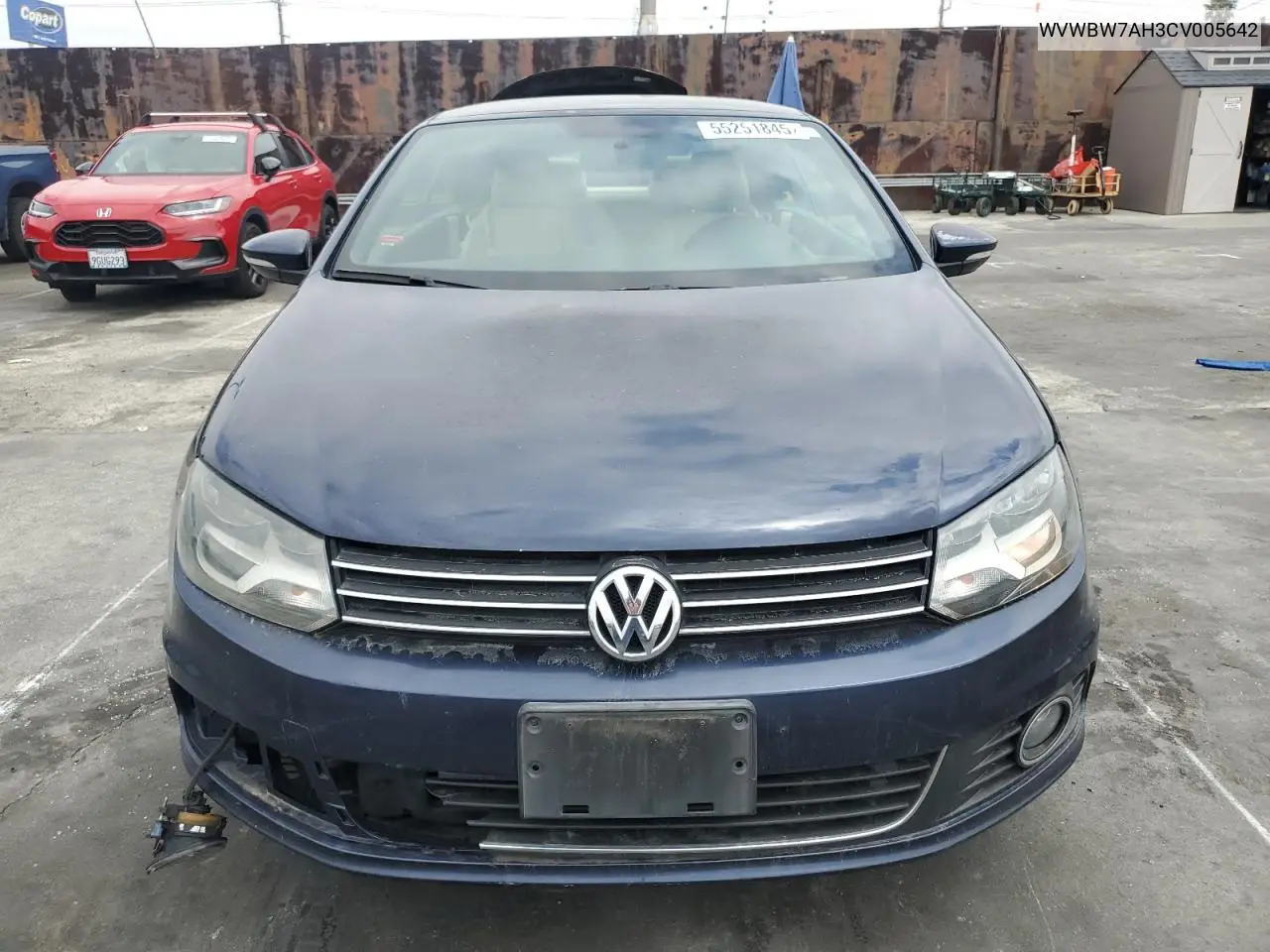 2012 Volkswagen Eos Komfort VIN: WVWBW7AH3CV005642 Lot: 55251845