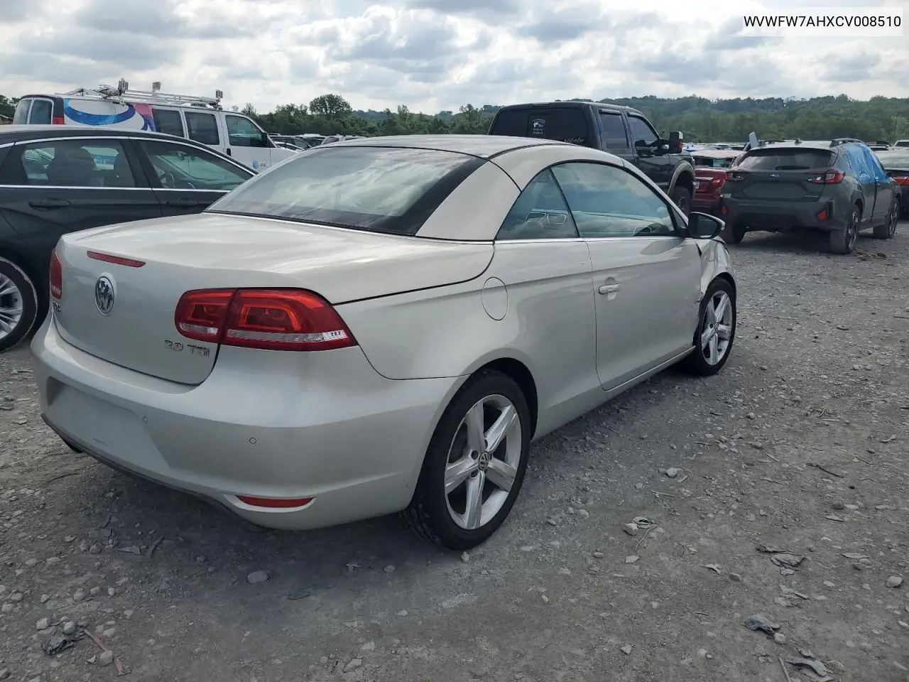 2012 Volkswagen Eos Lux VIN: WVWFW7AHXCV008510 Lot: 57326865