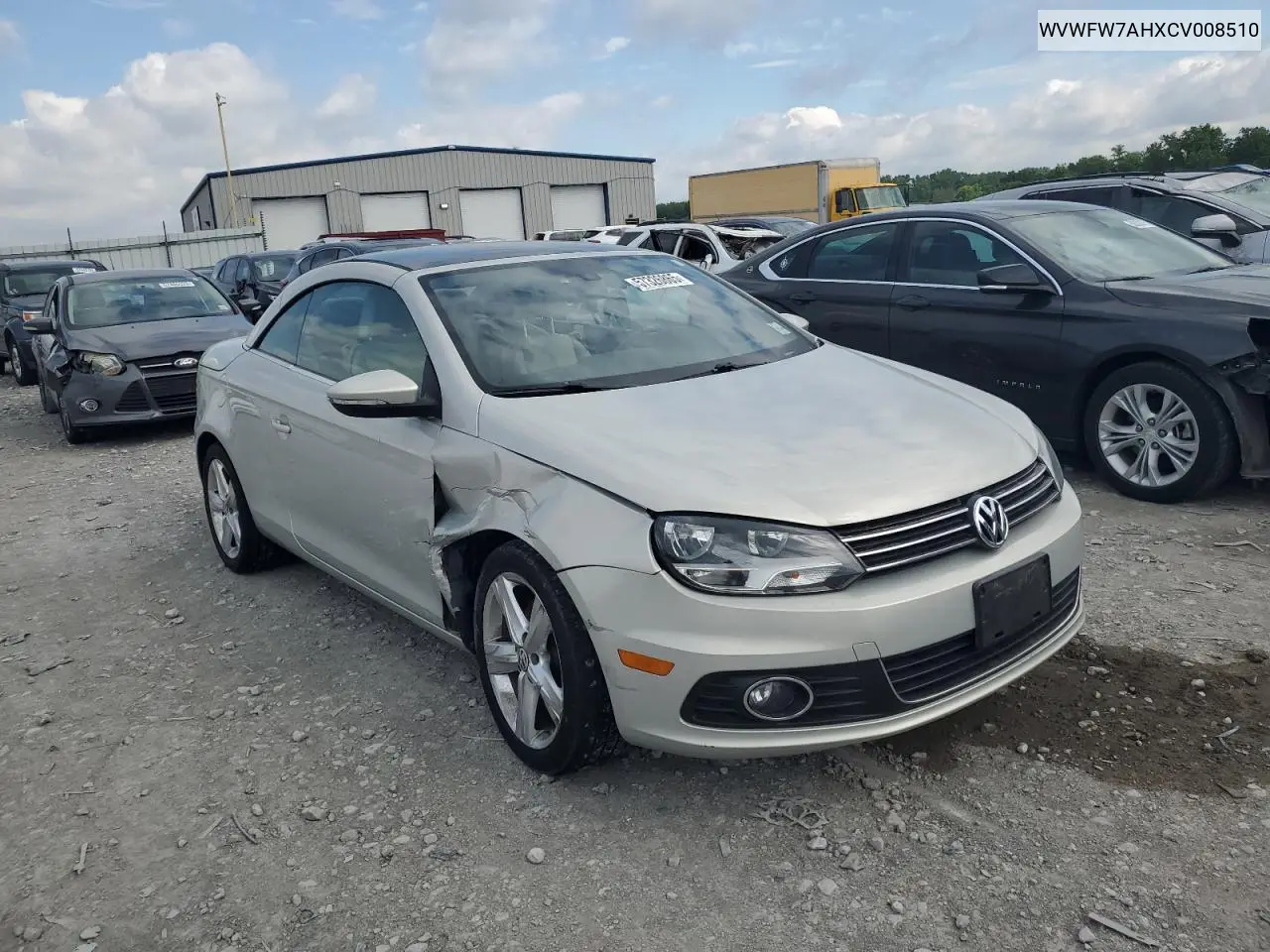 2012 Volkswagen Eos Lux VIN: WVWFW7AHXCV008510 Lot: 57326865