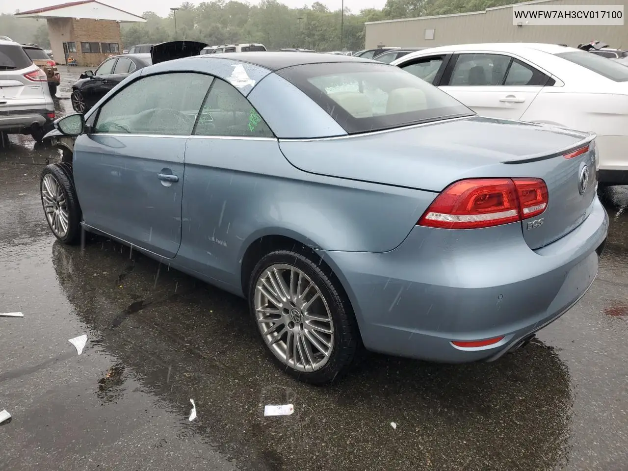 2012 Volkswagen Eos Lux VIN: WVWFW7AH3CV017100 Lot: 57384835