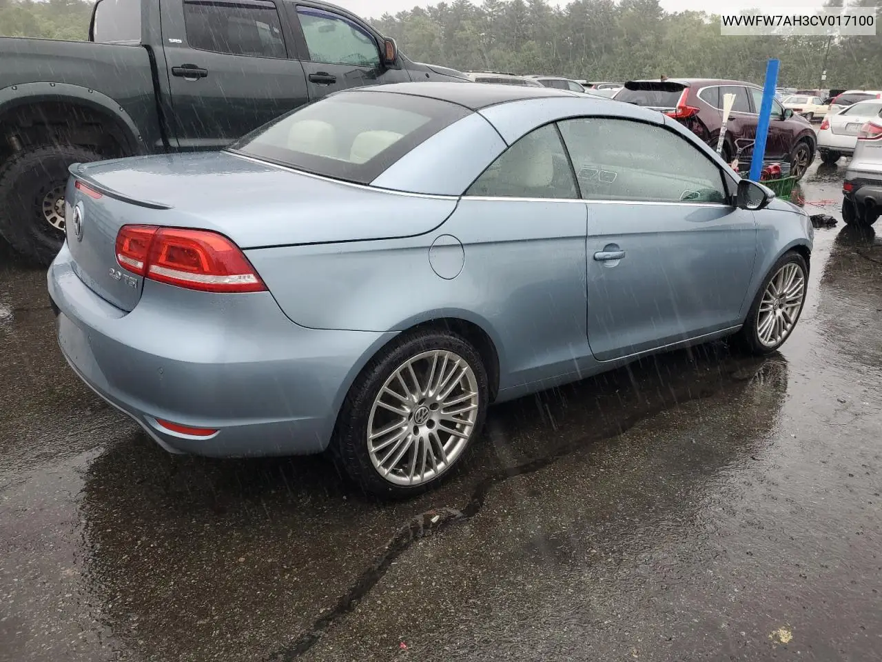 2012 Volkswagen Eos Lux VIN: WVWFW7AH3CV017100 Lot: 57384835