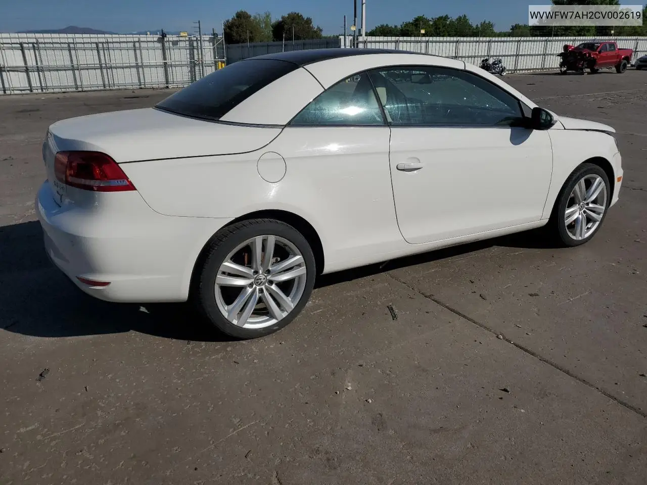 2012 Volkswagen Eos Lux VIN: WVWFW7AH2CV002619 Lot: 57429235