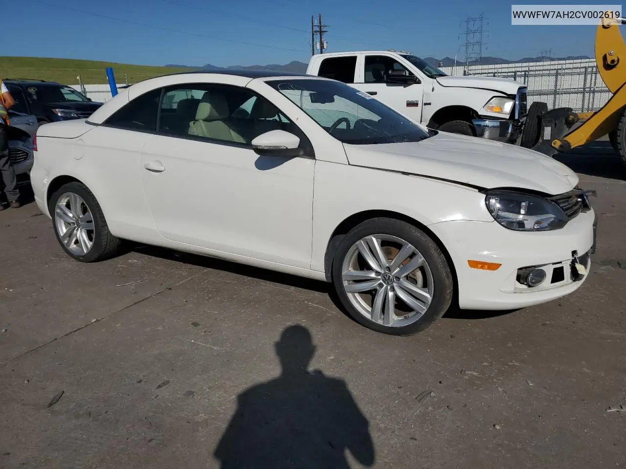 2012 Volkswagen Eos Lux VIN: WVWFW7AH2CV002619 Lot: 57429235