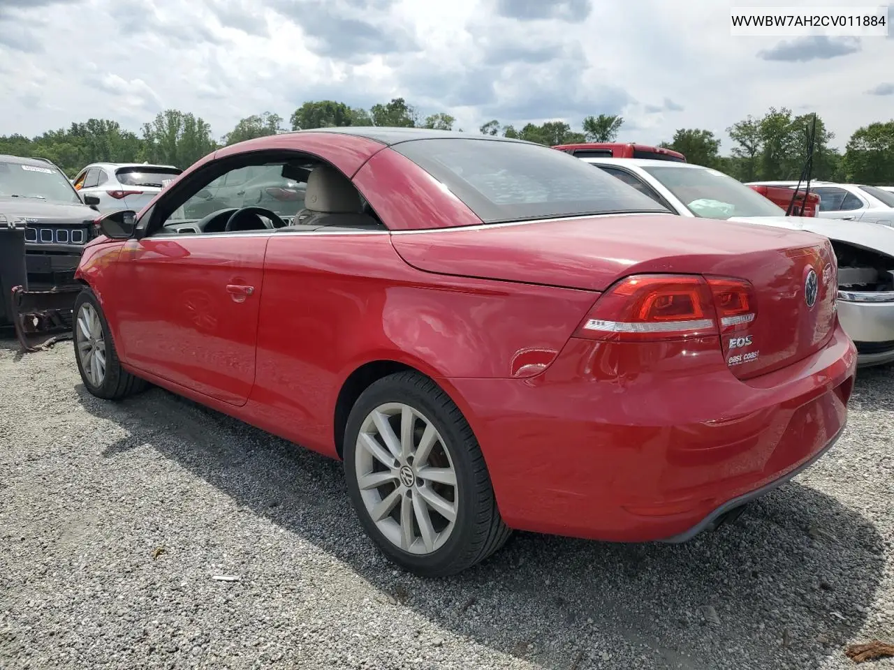 2012 Volkswagen Eos Komfort VIN: WVWBW7AH2CV011884 Lot: 58751905