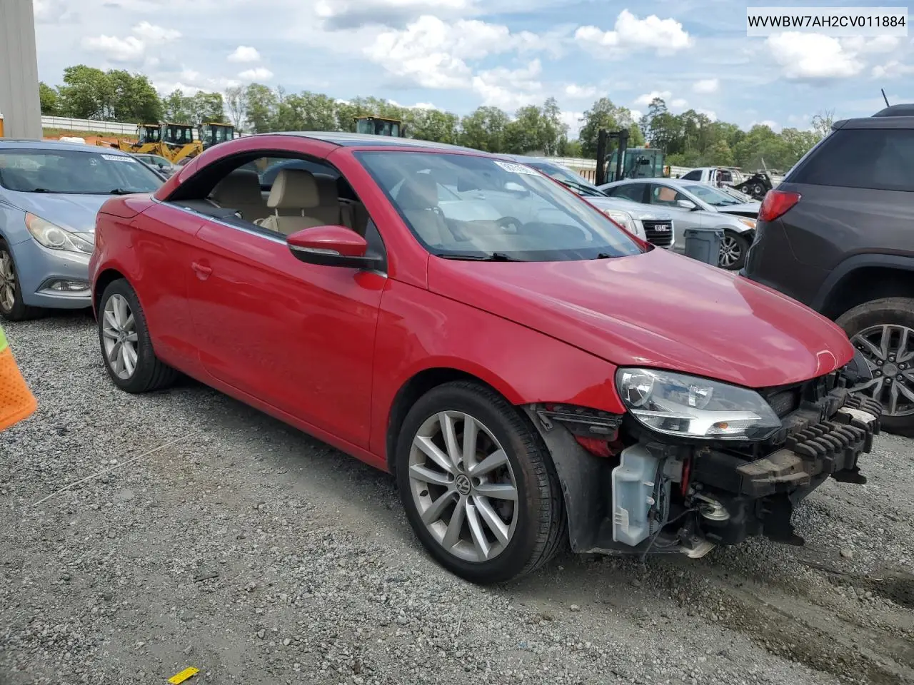 2012 Volkswagen Eos Komfort VIN: WVWBW7AH2CV011884 Lot: 58751905