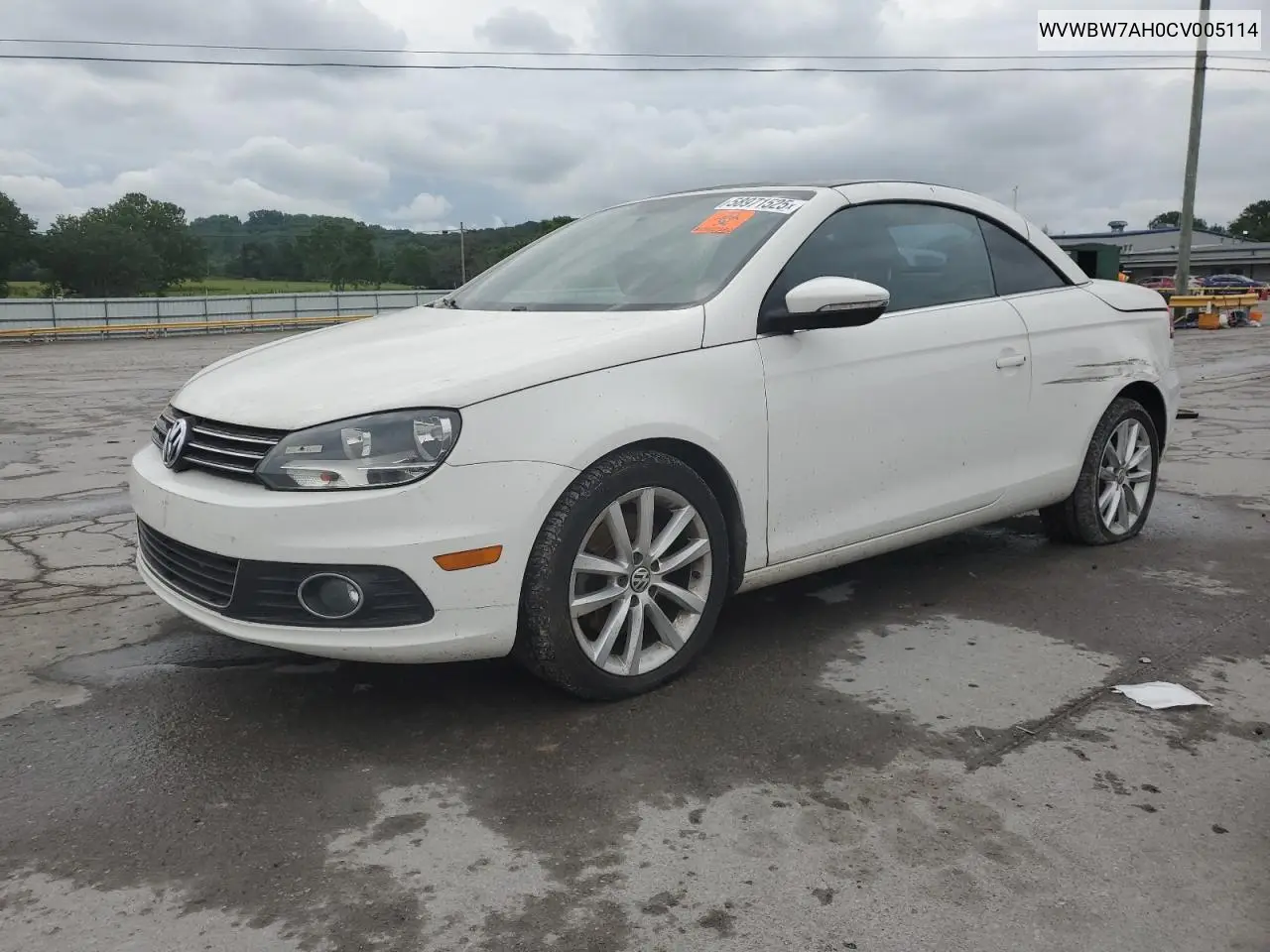2012 Volkswagen Eos Komfort VIN: WVWBW7AH0CV005114 Lot: 58971525