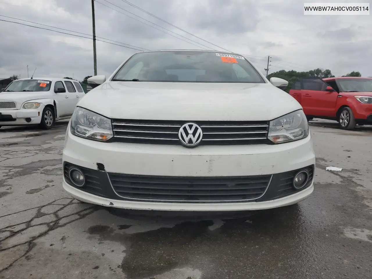 2012 Volkswagen Eos Komfort VIN: WVWBW7AH0CV005114 Lot: 58971525