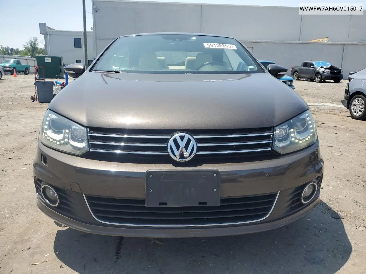 2012 Volkswagen Eos Lux VIN: WVWFW7AH6CV015017 Lot: 59136305