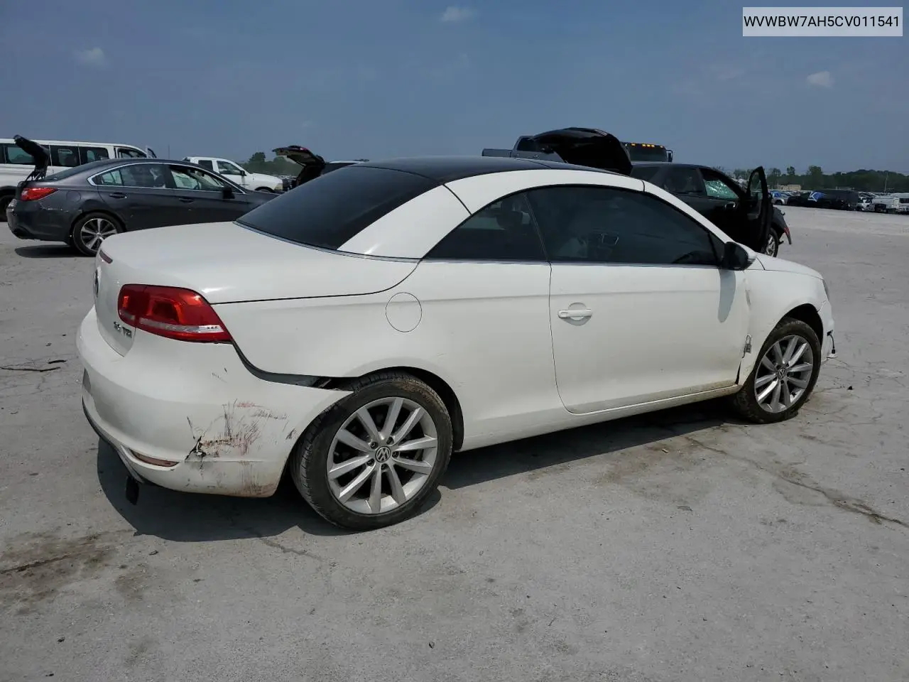 2012 Volkswagen Eos Komfort VIN: WVWBW7AH5CV011541 Lot: 59736415