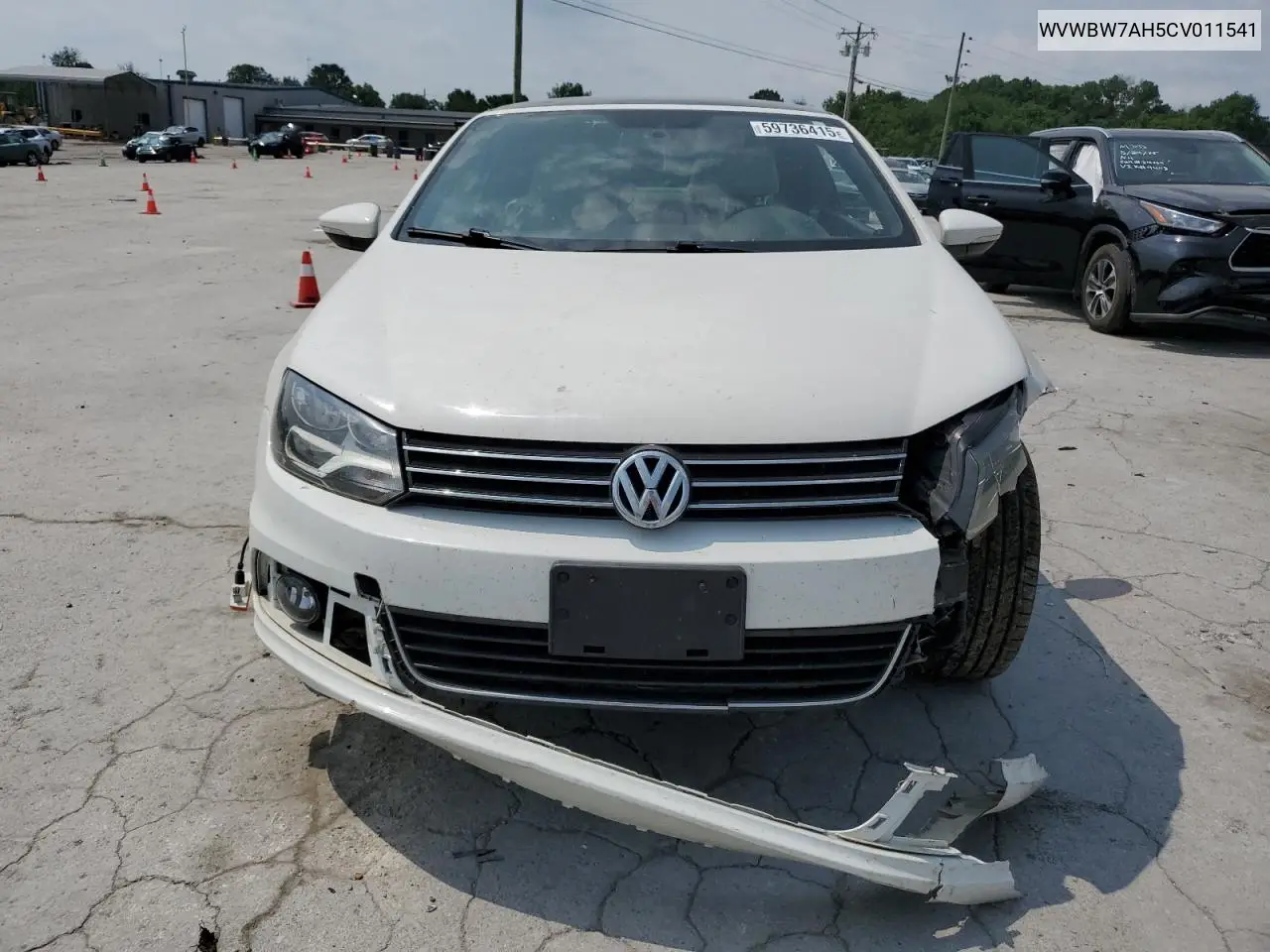 2012 Volkswagen Eos Komfort VIN: WVWBW7AH5CV011541 Lot: 59736415