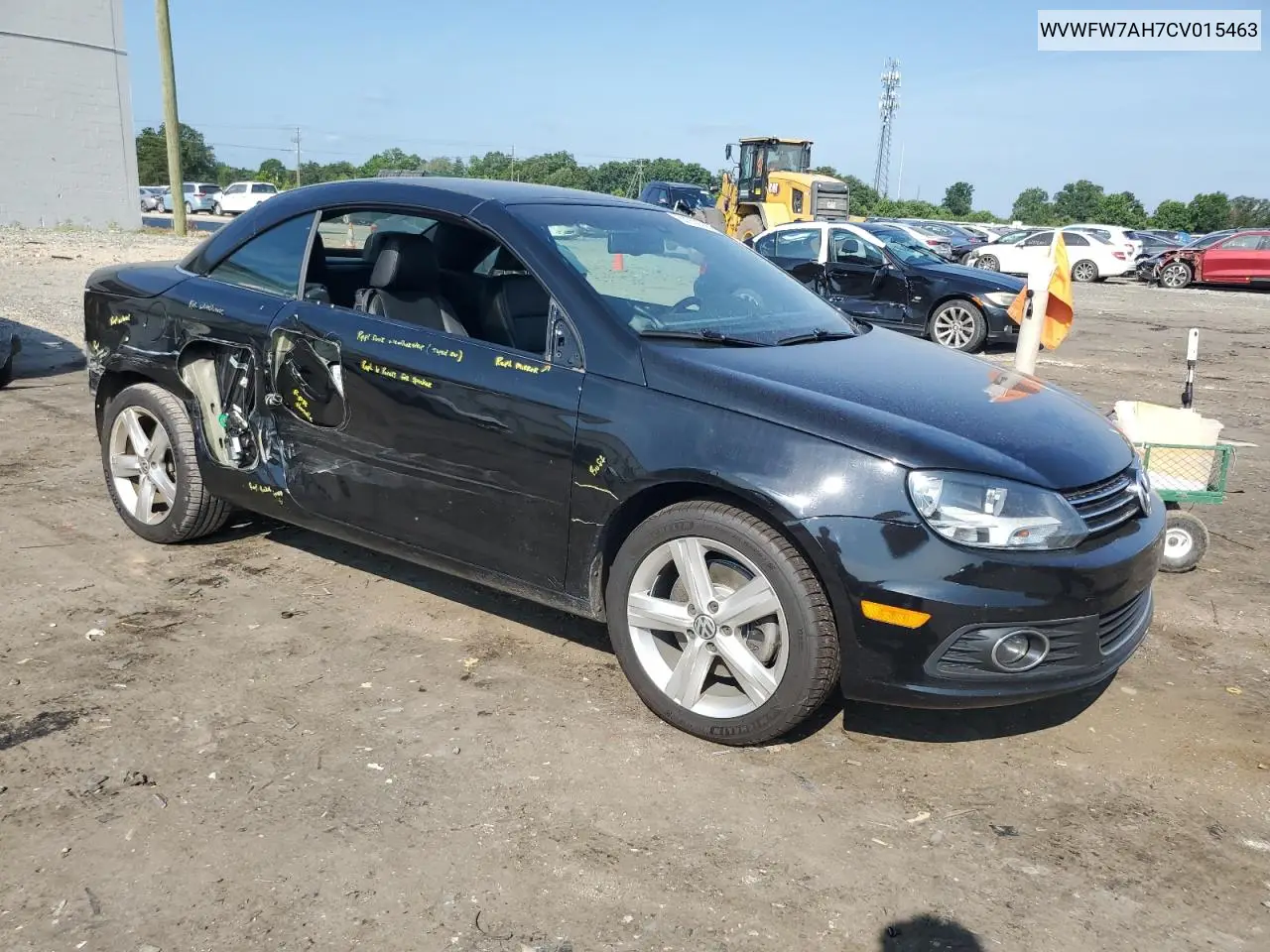 2012 Volkswagen Eos Lux VIN: WVWFW7AH7CV015463 Lot: 60909295