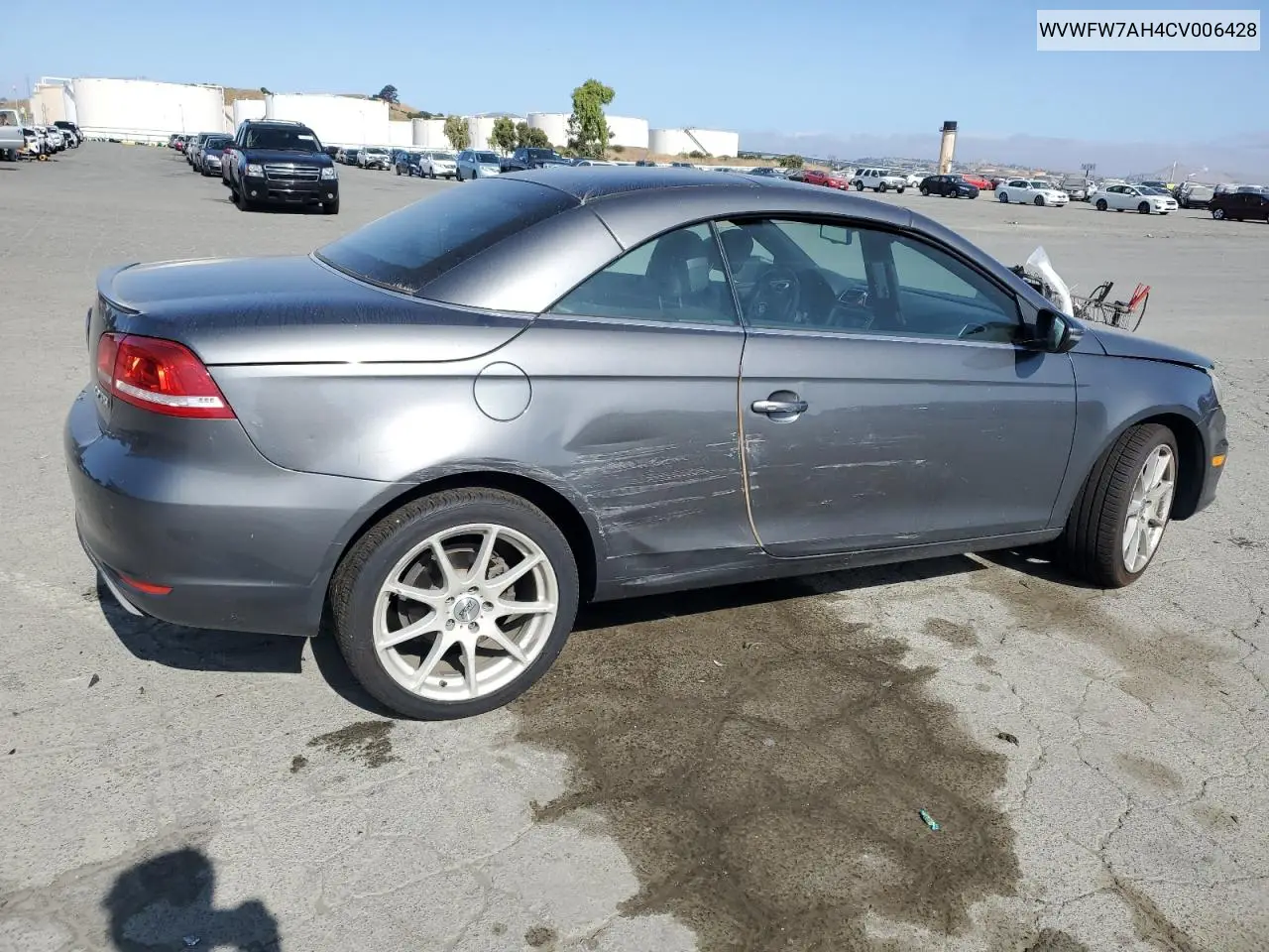 2012 Volkswagen Eos Lux VIN: WVWFW7AH4CV006428 Lot: 61144685