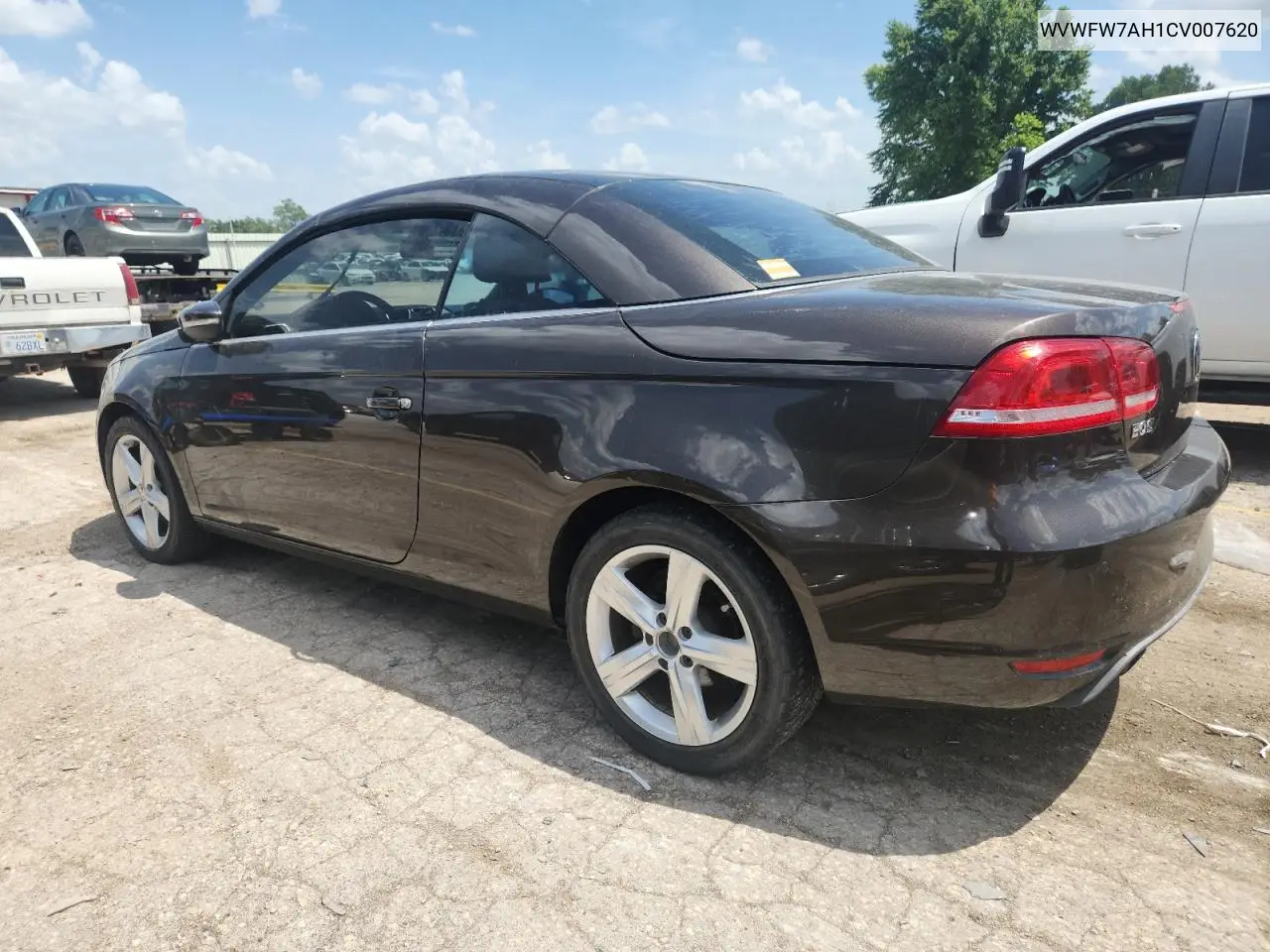 2012 Volkswagen Eos Lux VIN: WVWFW7AH1CV007620 Lot: 61974295