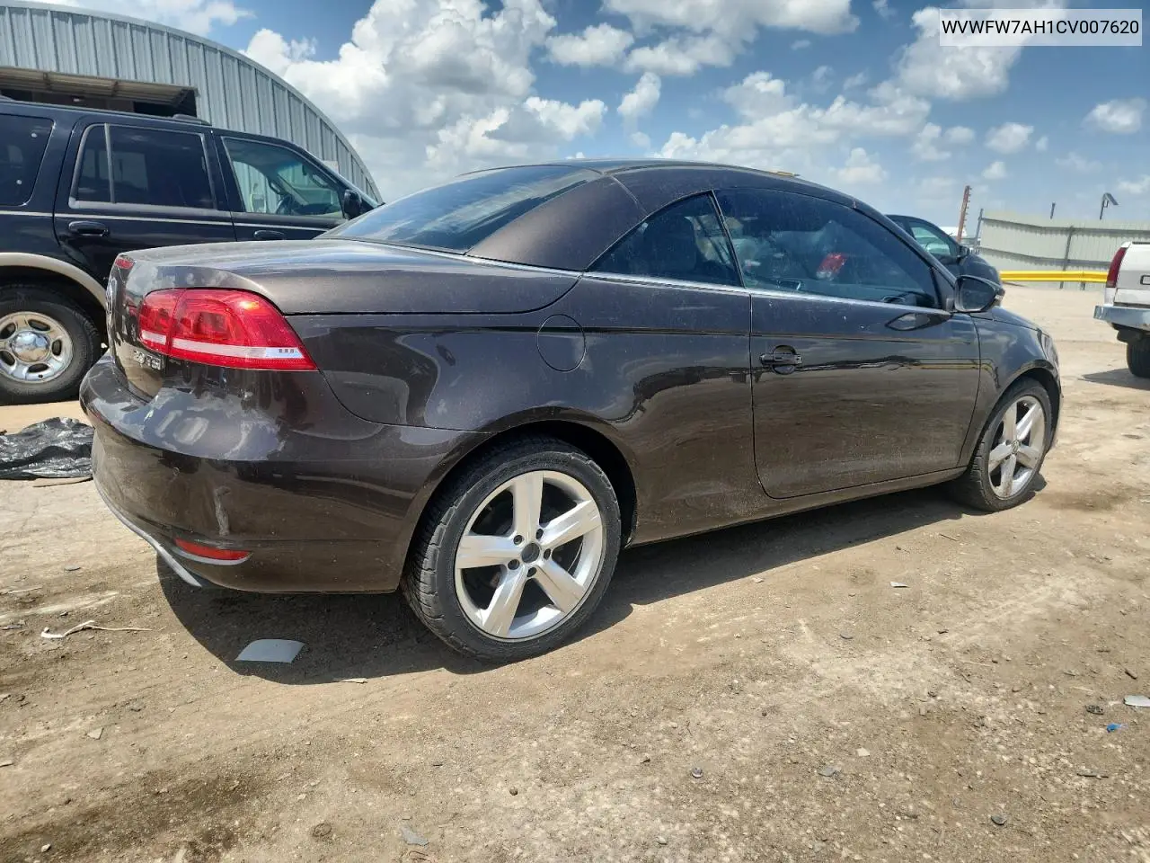 2012 Volkswagen Eos Lux VIN: WVWFW7AH1CV007620 Lot: 61974295
