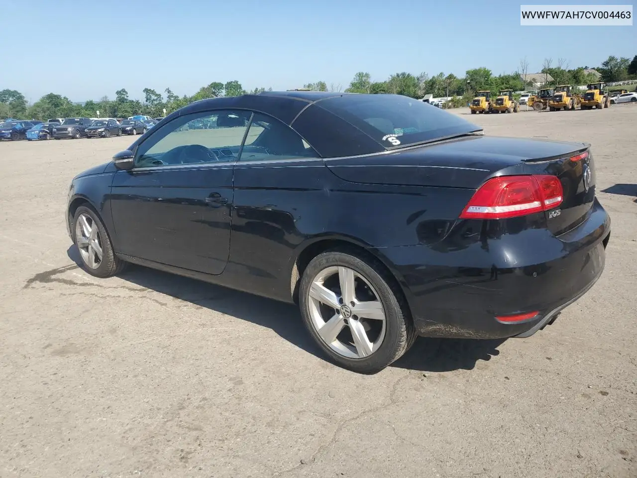2012 Volkswagen Eos Lux VIN: WVWFW7AH7CV004463 Lot: 62127405