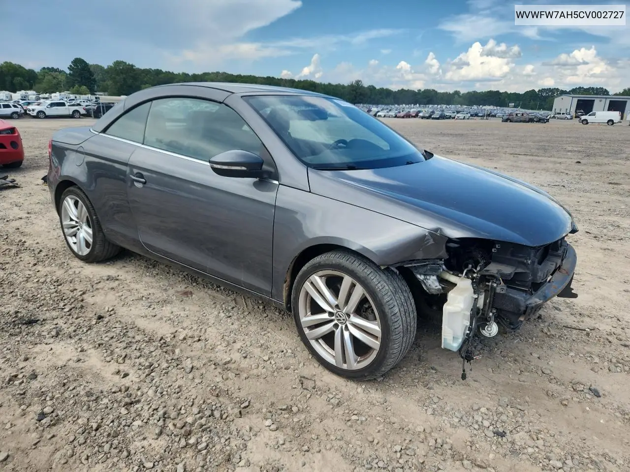2012 Volkswagen Eos Lux VIN: WVWFW7AH5CV002727 Lot: 62821635