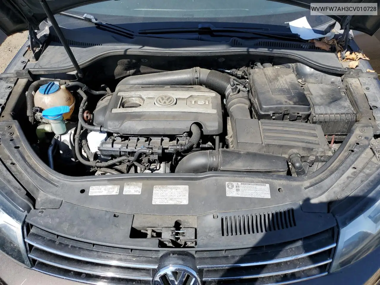 2012 Volkswagen Eos Lux VIN: WVWFW7AH3CV010728 Lot: 62939385