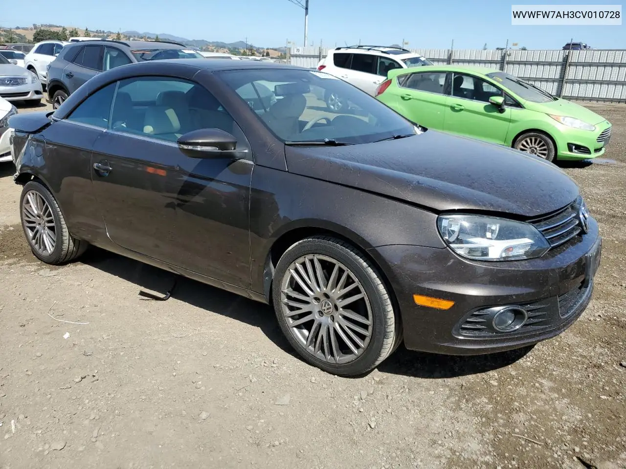2012 Volkswagen Eos Lux VIN: WVWFW7AH3CV010728 Lot: 62939385