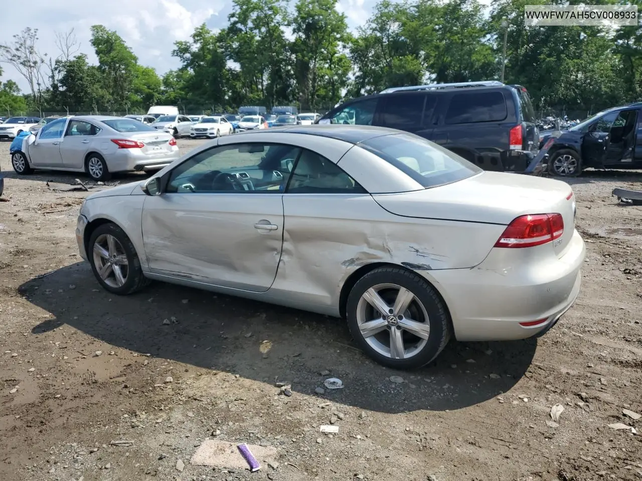 2012 Volkswagen Eos Lux VIN: WVWFW7AH5CV008933 Lot: 63298665
