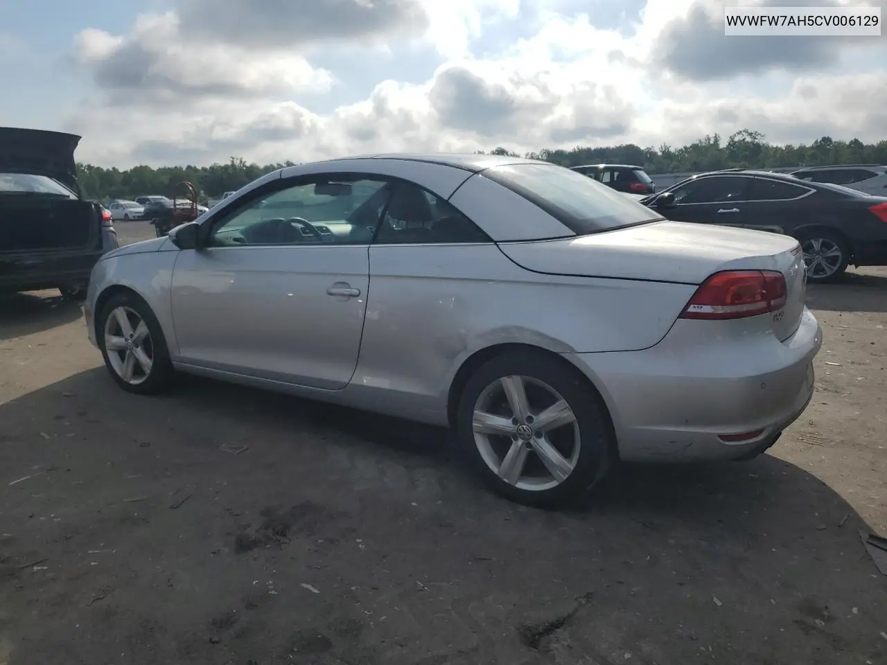 2012 Volkswagen Eos Lux VIN: WVWFW7AH5CV006129 Lot: 64885975
