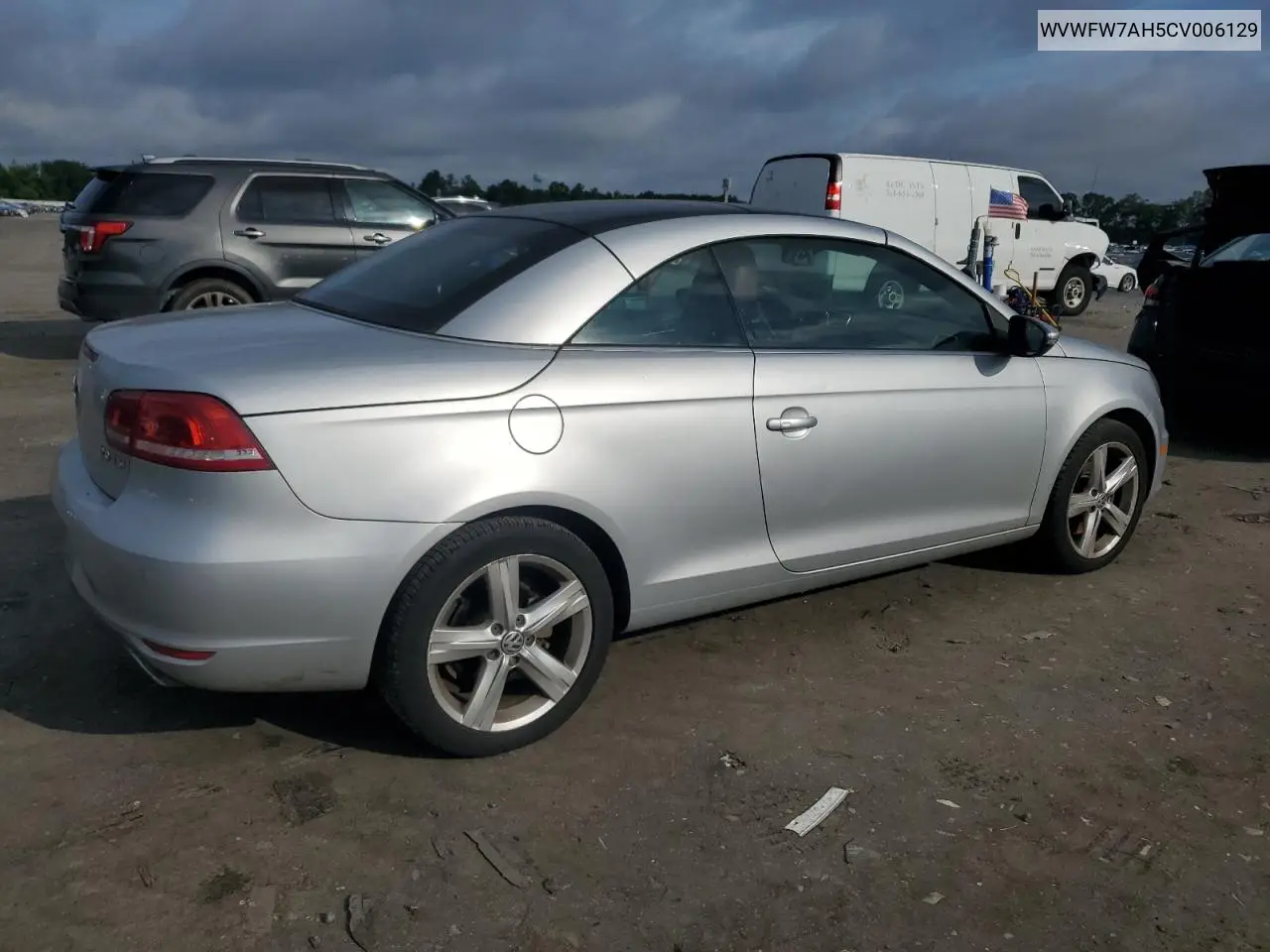 2012 Volkswagen Eos Lux VIN: WVWFW7AH5CV006129 Lot: 64885975