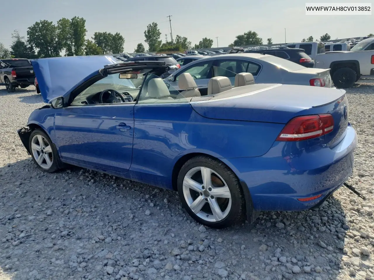2012 Volkswagen Eos Lux VIN: WVWFW7AH8CV013852 Lot: 64996025