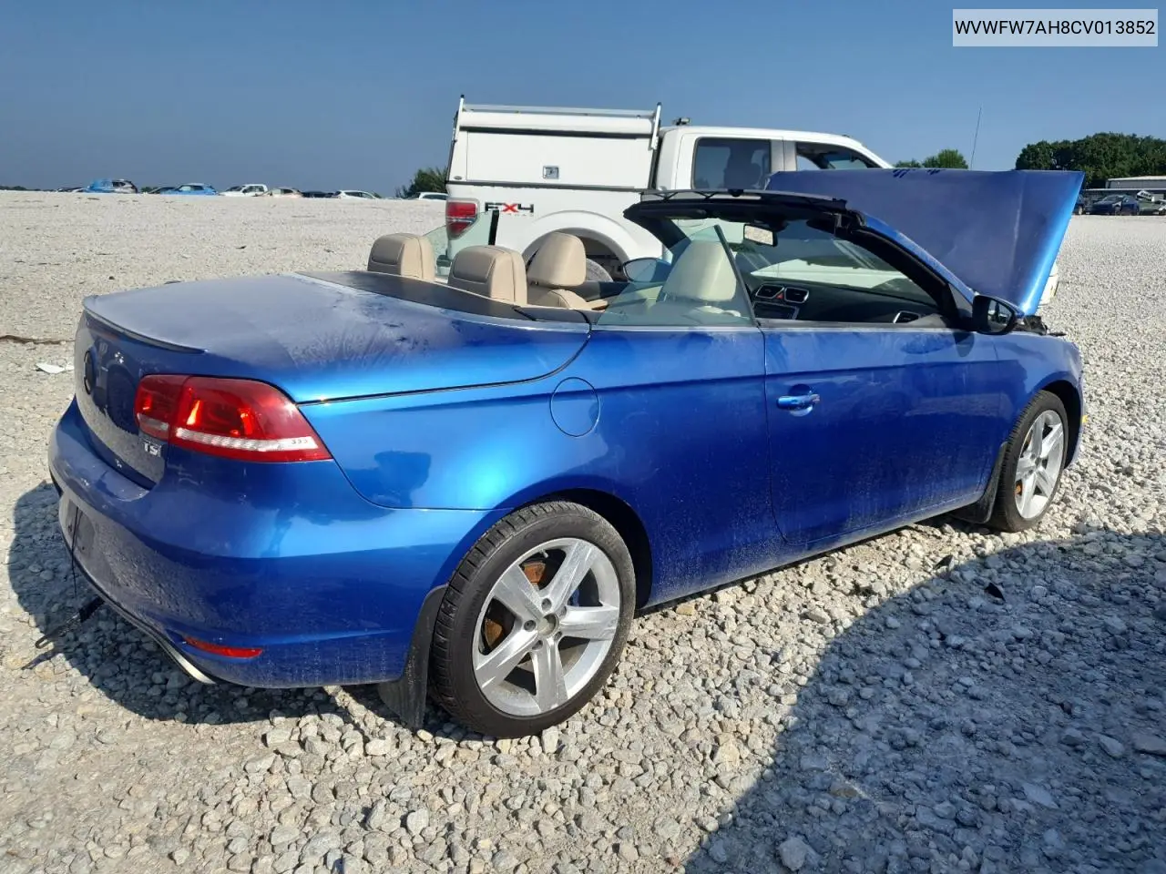 2012 Volkswagen Eos Lux VIN: WVWFW7AH8CV013852 Lot: 64996025