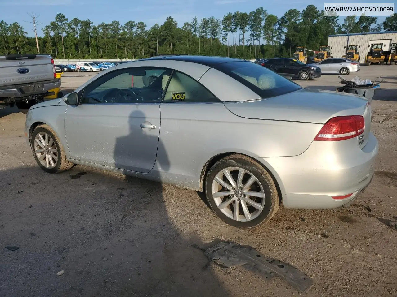2012 Volkswagen Eos Komfort VIN: WVWBW7AH0CV010099 Lot: 65247005