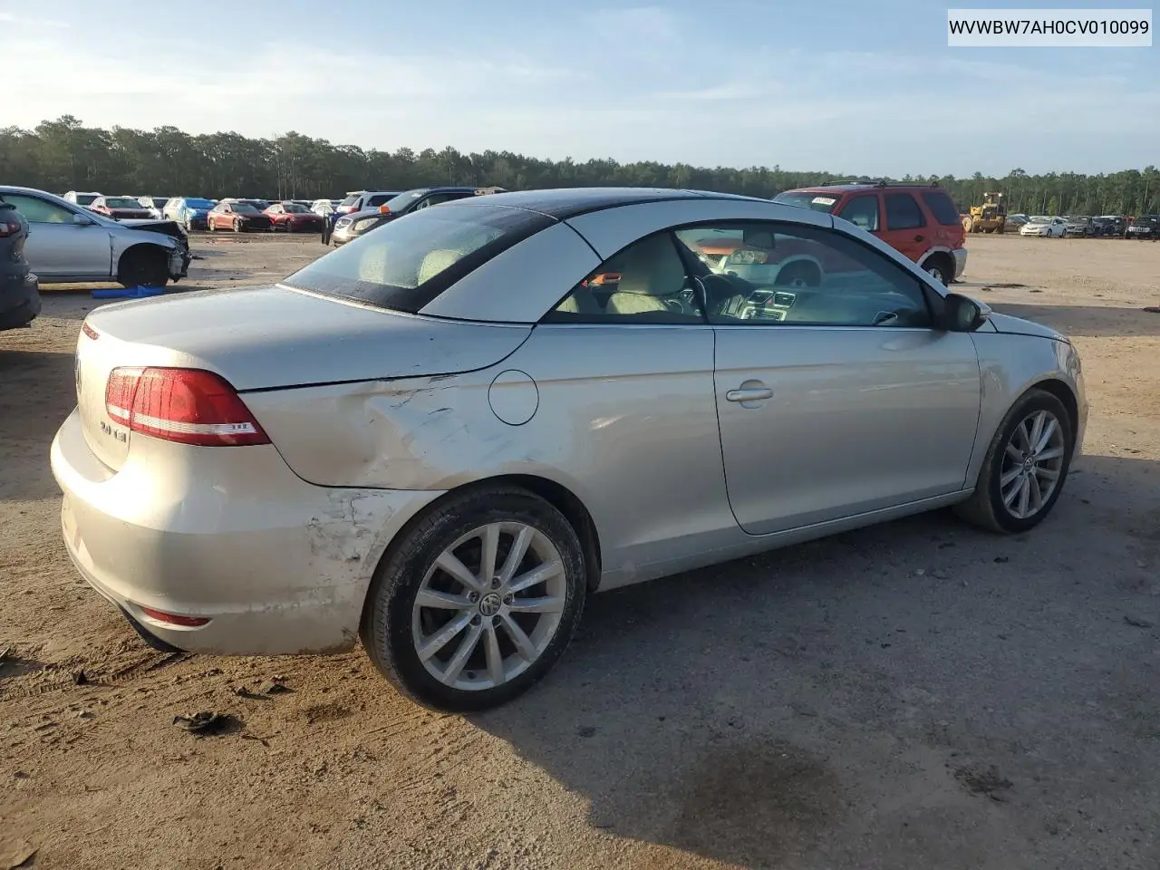 2012 Volkswagen Eos Komfort VIN: WVWBW7AH0CV010099 Lot: 65247005