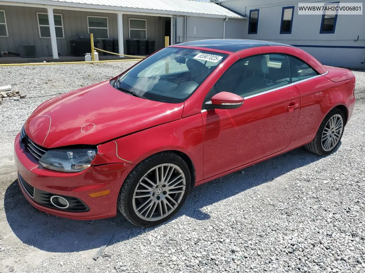 2012 Volkswagen Eos Komfort VIN: WVWBW7AH2CV006801 Lot: 65907025