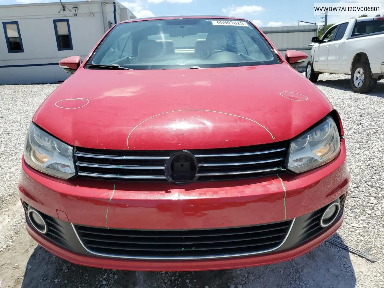 2012 Volkswagen Eos Komfort VIN: WVWBW7AH2CV006801 Lot: 65907025