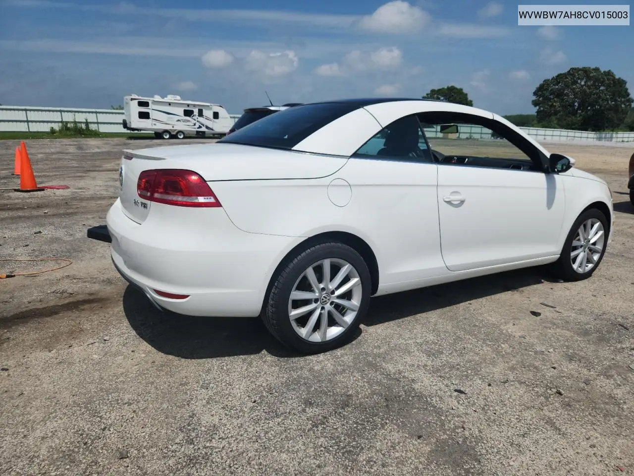2012 Volkswagen Eos Komfort VIN: WVWBW7AH8CV015003 Lot: 65983005