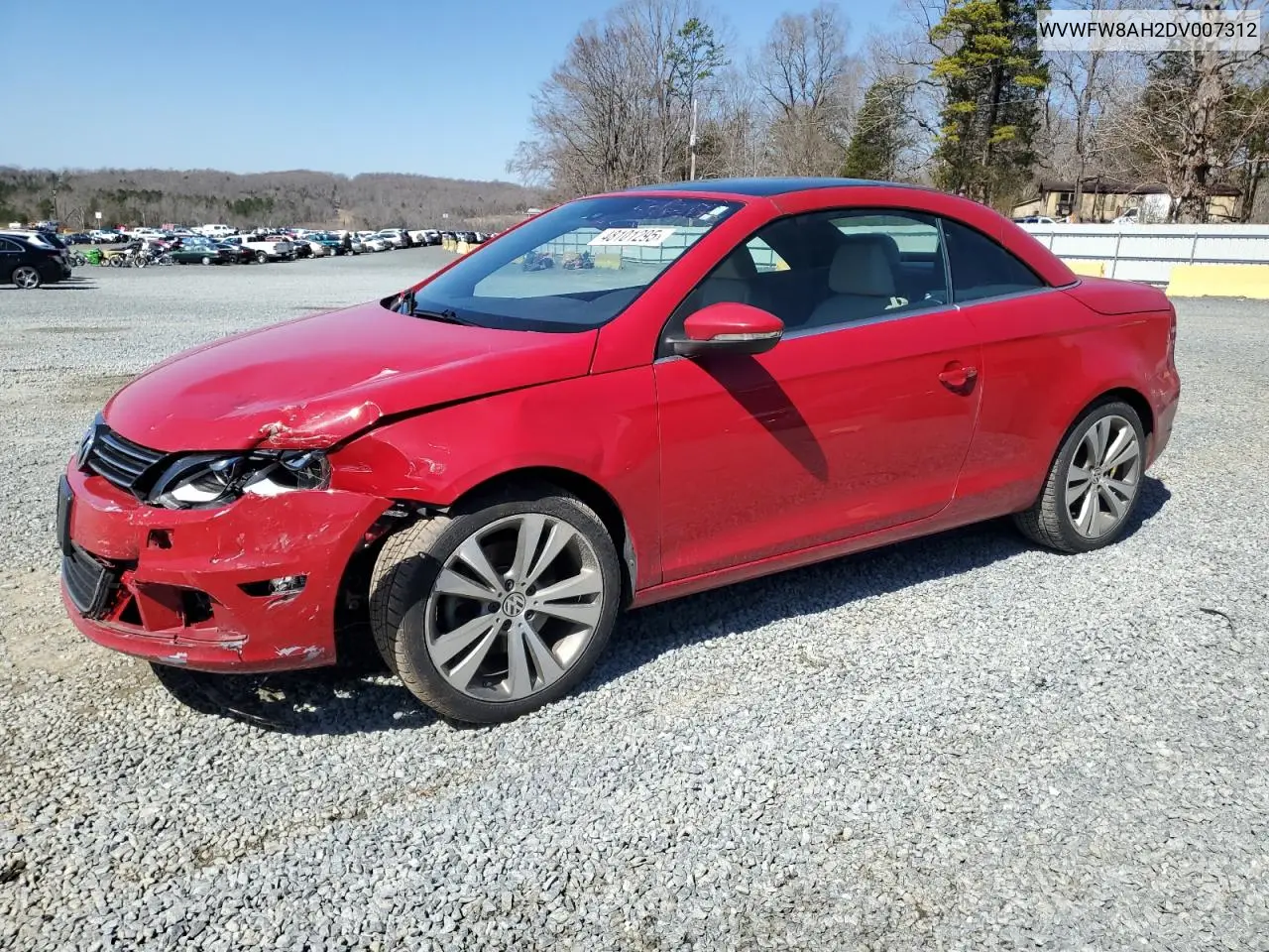 2013 Volkswagen Eos Lux VIN: WVWFW8AH2DV007312 Lot: 48101295