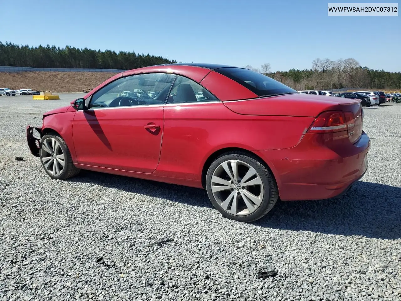 2013 Volkswagen Eos Lux VIN: WVWFW8AH2DV007312 Lot: 48101295