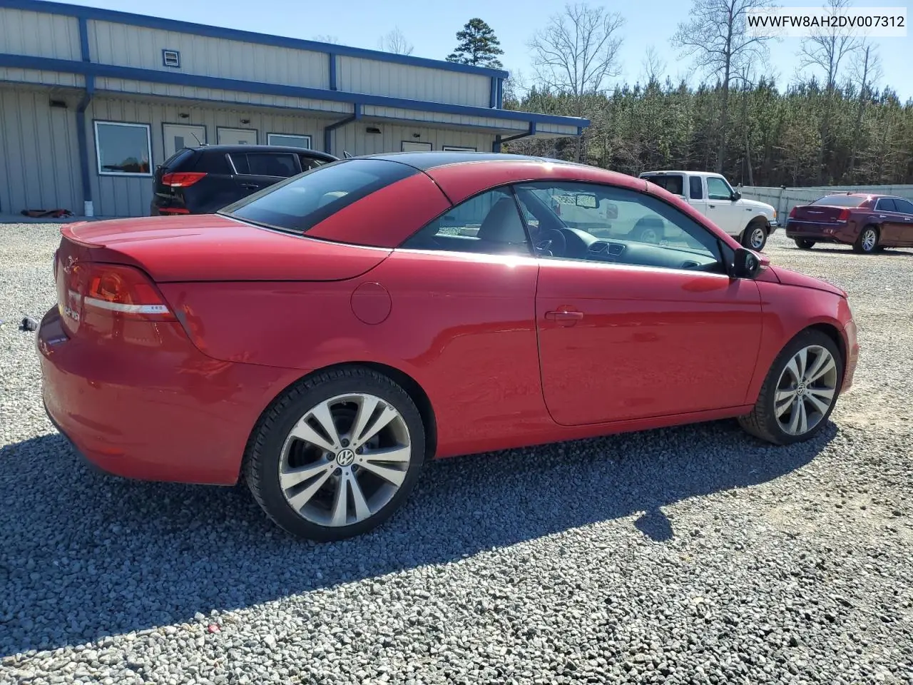 2013 Volkswagen Eos Lux VIN: WVWFW8AH2DV007312 Lot: 48101295