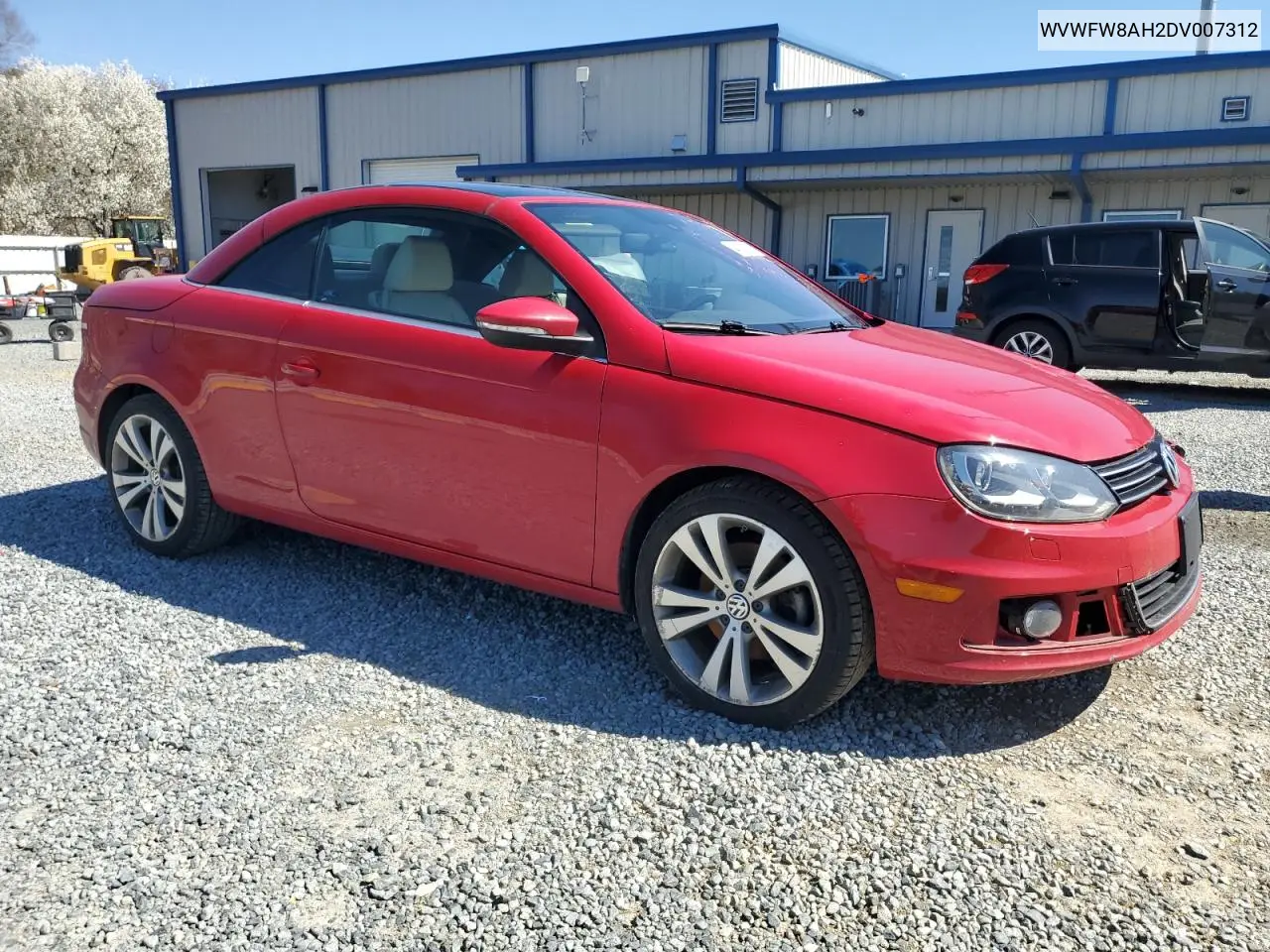 2013 Volkswagen Eos Lux VIN: WVWFW8AH2DV007312 Lot: 48101295
