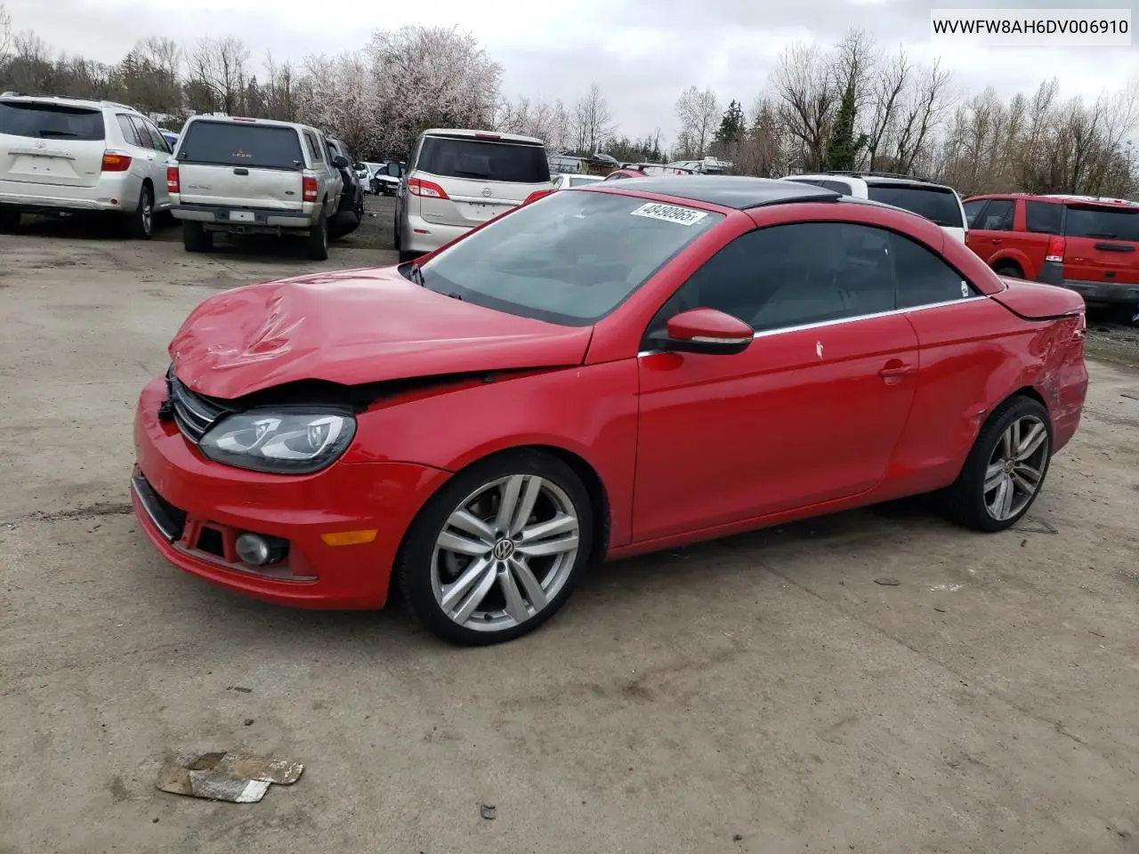 2013 Volkswagen Eos Lux VIN: WVWFW8AH6DV006910 Lot: 48490965