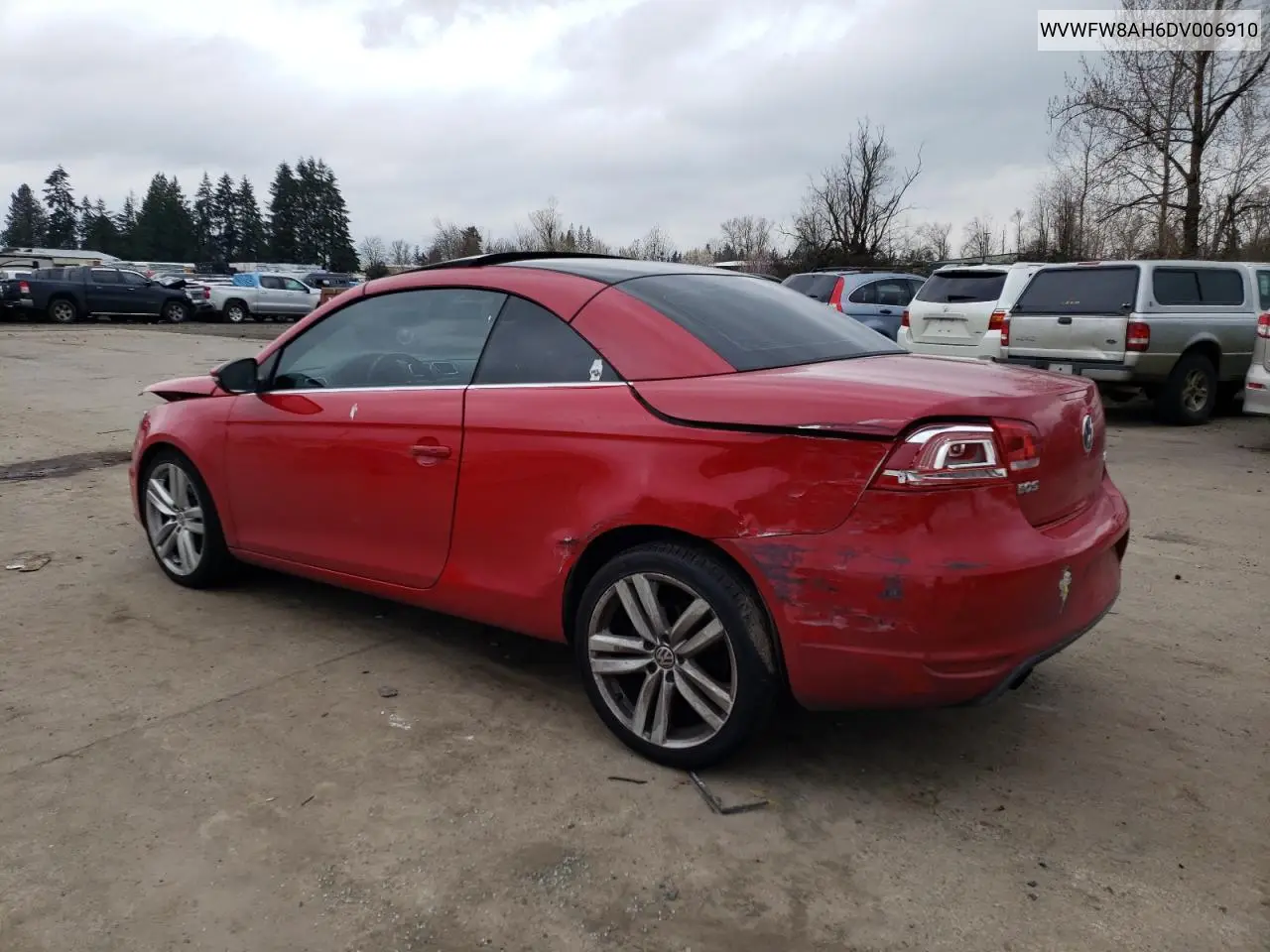2013 Volkswagen Eos Lux VIN: WVWFW8AH6DV006910 Lot: 48490965