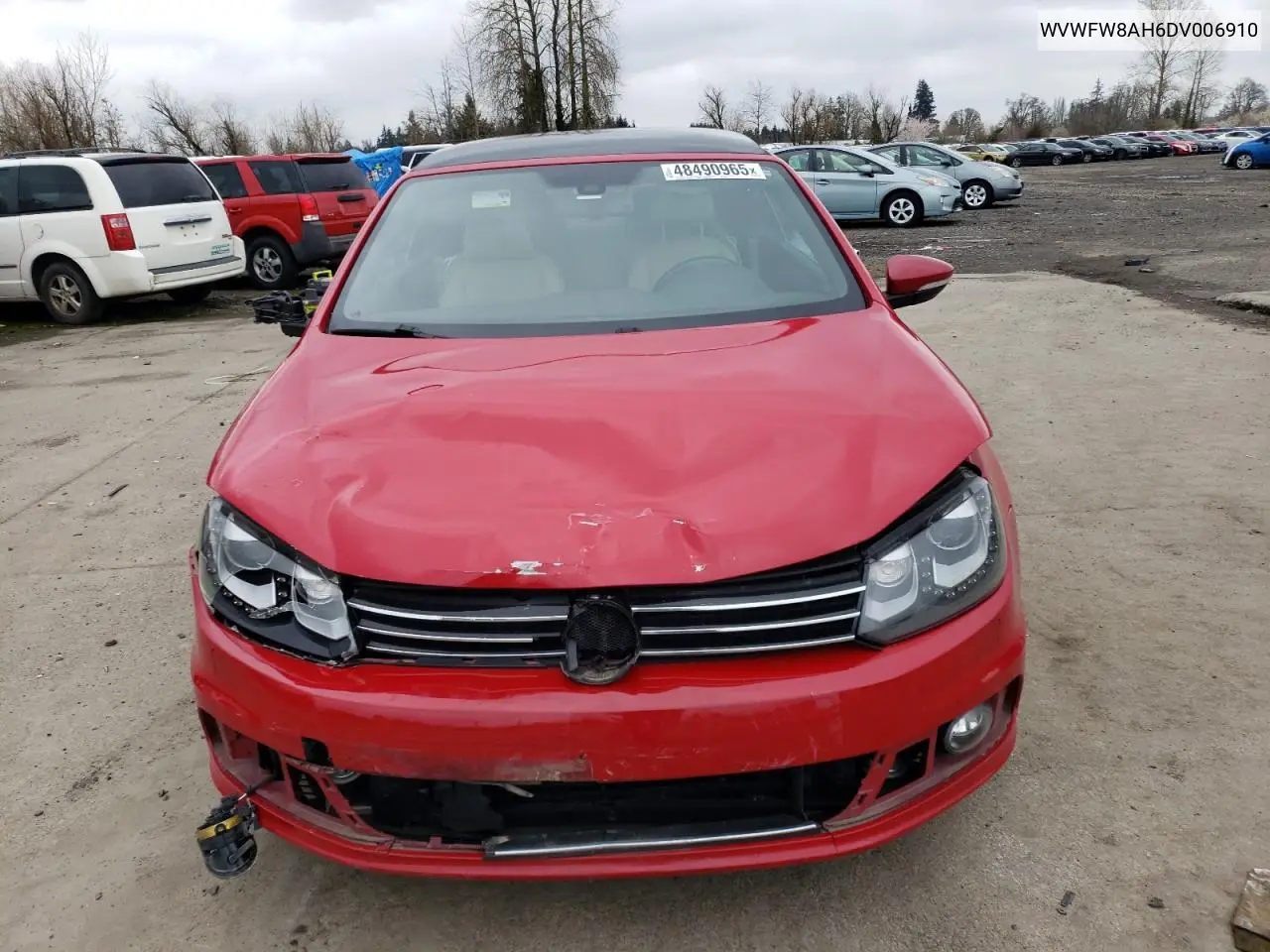 2013 Volkswagen Eos Lux VIN: WVWFW8AH6DV006910 Lot: 48490965