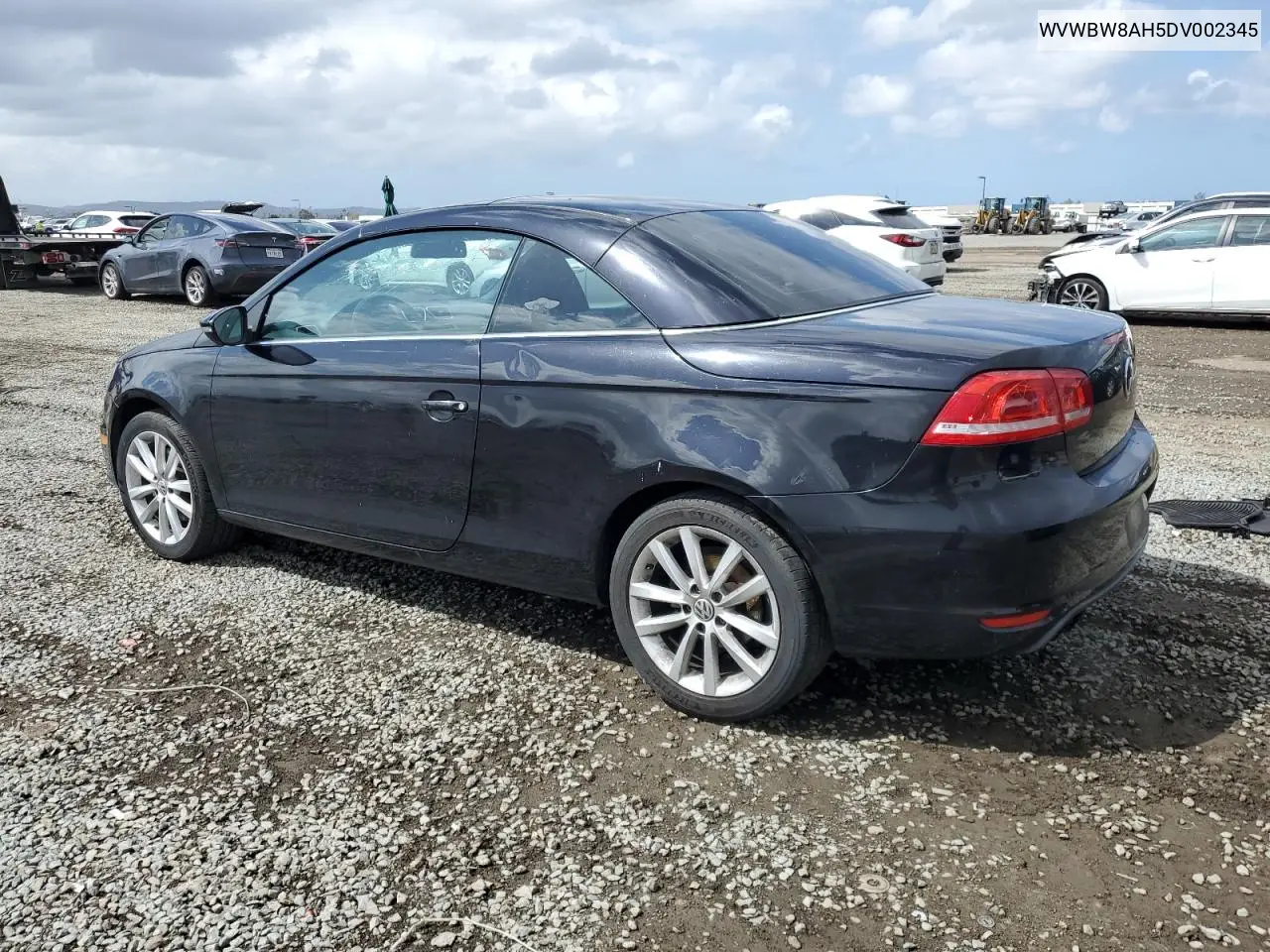 2013 Volkswagen Eos Komfort VIN: WVWBW8AH5DV002345 Lot: 50002875